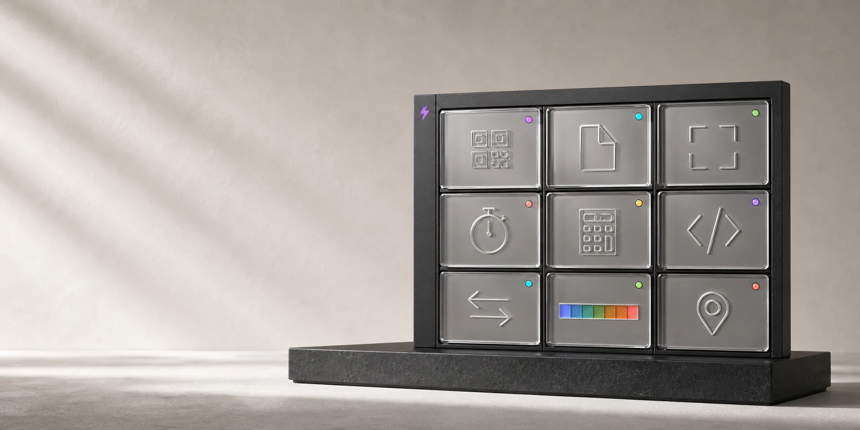 TIYBAI QR, PDF, image, timer, calculator, code, conversion, color, and location tools